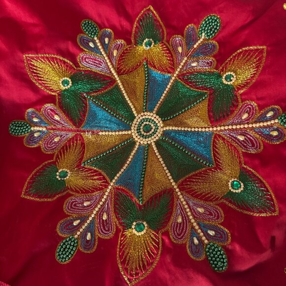 3 Pcs. Fabric from India Decorative Hand Stitching sizes inside - Picture 3 of 11